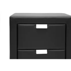 Frey Upholstered Modern Nightstand - Baxton Studio -Baxton Studio GUEST 98e21c7a 8803 4349 b4c4 d8169dc39cc5
