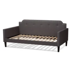 Twin Packer Fabric Upholstered Sofa Daybed Gray - Baxton Studio -Baxton Studio GUEST 9973fd9e f0ca 4605 bb97 aa6f9120875f