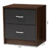 Hansel 2 Drawer And Finished Nightstand Brown/Gray - Baxton Studio -Baxton Studio GUEST 9bd5df30 5157 4f96 a76c a9fb42ed22c8