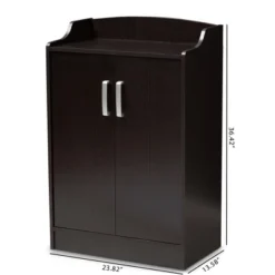 Verdell Modern And Contemporary Finished Shoe Cabinet Dark Brown - Baxton Studio 19 Verdell Modern And Contemporary Finished Shoe Cabinet Dark Brown - Baxton Studio -Baxton Studio GUEST 9ca8a0ca ee0e 495a b3db 649cfa1c8311