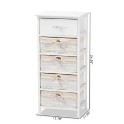 Madelia Wood 1 Drawer Storage Unit White - Baxton Studio -Baxton Studio GUEST 9cabc2af 0778 41f5 95a6 be7cfeec8e50