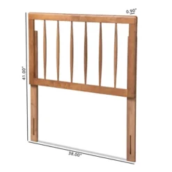Valin Wood Headboard Walnut - Baxton Studio -Baxton Studio GUEST 9d19fc06 592f 4671 b4ac d07ffeff753c