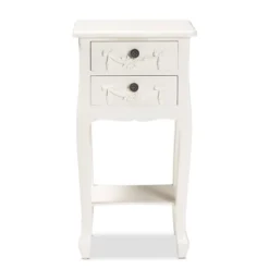 Eliya Wood 2 Drawer Nightstand White - Baxton Studio -Baxton Studio GUEST 9e472de5 7cfb 4a9b a71a 4e58a69adbf7