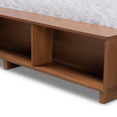 4 Drawer Cosma Transitional Wood Platform Storage Bed - Baxton Studio 7 4 Drawer Cosma Transitional Wood Platform Storage Bed - Baxton Studio - Image 5