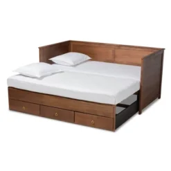 Twin To King Thomas Expandable Daybed With Storage Drawers - Baxton Studio -Baxton Studio GUEST 9f8b6337 cdf0 4c09 9429 502368ce5e69