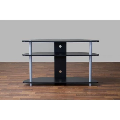 Orbit And Silver TV Stand For TVs Up To 40" Black/Silver - Baxton Studio 5 Orbit And Silver TV Stand For TVs Up To 40" Black/Silver - Baxton Studio - Image 3