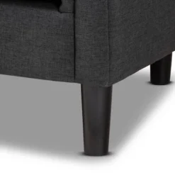 Bisset Chesterfield Chair Gray - Baxton Studio 13 Bisset Chesterfield Chair Gray - Baxton Studio -Baxton Studio GUEST 9fee3ab8 1493 4d5f 9400 7c1fdb10f8bc