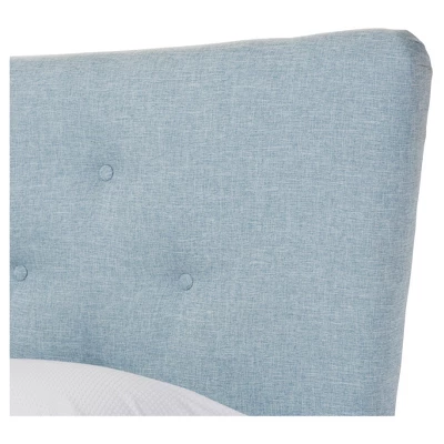 Hannah Mid - Century Modern Fabric Platform Bed - Queen - Baxton Studio 4 Hannah Mid - Century Modern Fabric Platform Bed - Queen - Baxton Studio - Image 2