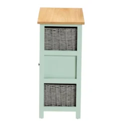 Valtina Two-Tone Wood 3 Drawer Storage Unit With Baskets Oak Brown/Gray/Mint Green - Baxton Studio 13 Valtina Two-Tone Wood 3 Drawer Storage Unit With Baskets Oak Brown/Gray/Mint Green - Baxton Studio -Baxton Studio GUEST a0c6aacc 860b 43a2 8b4e d8a35a3bdc21