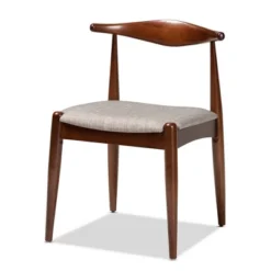 6pc Aeron Wood Dining Set Light Gray/Walnut - Baxton Studio -Baxton Studio GUEST a1ffc32a 141d 4da3 ad55 5d11ef545ffd