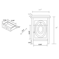 Lambert Wood 1 Drawer Nightstand White - Baxton Studio -Baxton Studio GUEST a259823d 1e16 4d1c b2b5 ea6477637cf9