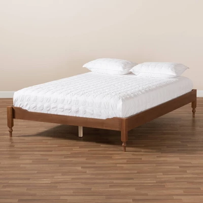 Laure French Bohemian Wood Platform Bed Frame - Baxton Studio 7 Laure French Bohemian Wood Platform Bed Frame - Baxton Studio - Image 5