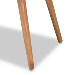 Banner Fabric Upholstered And Wood Accent Bench - Light Brown/Oak Brown - Baxton Studio -Baxton Studio GUEST a43db769 24e5 4f43 90fd 41c10acadbdf