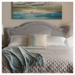 Queen Avery Modern And Contemporary Fabric Headboard Gray - Baxton Studio -Baxton Studio GUEST a44e5fe0 e8a5 4660 912a 55953bc81ddd