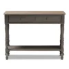 Noemie Country Cottage Farmhouse Finished 2 Drawer Console Table Brown - Baxton Studio -Baxton Studio GUEST a493020b fd49 4b3f ac73 b8e047e7dcf2