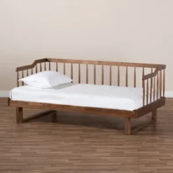 Twin To King Muriel Expandable Spindle Daybed - Baxton Studio -Baxton Studio GUEST a6015b2f 7ef2 4ee6 9645 8356b5fe6dad