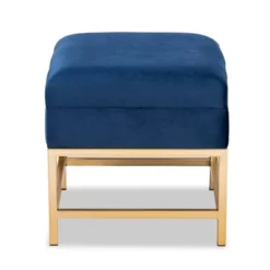 Aliana Fabric And Metal Ottoman Navy Blue/Gold - Baxton Studio 12 Aliana Fabric And Metal Ottoman Navy Blue/Gold - Baxton Studio -Baxton Studio GUEST a6d4ac50 737b 4309 aa1e 13816a3ce39b