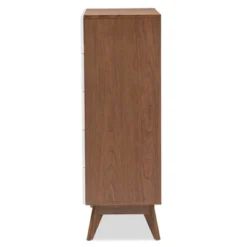 Calypso Mid-Century Modern Wood 5 Drawer Storage Chest Brown - Baxton Studio -Baxton Studio GUEST a72b35b2 cf5b 4207 97a9 134de32334b7