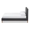 Valencia Mid - Century Modern Fabric Platform Bed - Baxton Studio -Baxton Studio GUEST a87033e5 30a7 4303 ba08 d3266a260789
