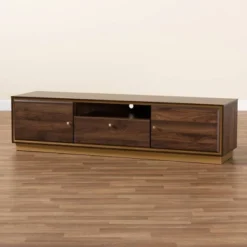 Cormac Wood And Metal 2 Door TV Stand For TVs Up To 60" - Baxton Studio -Baxton Studio GUEST a97daba4 9525 47fa bd8e 3ef0cd74d748