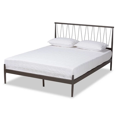 Samir Metal Platform Bed Black - Baxton Studio 9 Samir Metal Platform Bed Black - Baxton Studio - Image 7