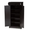 Bienna Modern And Contemporary Finished Shoe Cabinet Dark Brown - Baxton Studio -Baxton Studio GUEST aa607d12 76cc 40d5 8019 c102747471bf