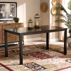 Eveline Rectangular Wood Dining Table Espresso - Baxton Studio -Baxton Studio GUEST aad75bed 5bd2 447e 918a 78307b0268c5
