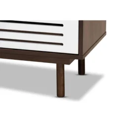 3 Drawer Meike Two-Tone Wood Nightstand Walnut/White - Baxton Studio -Baxton Studio GUEST aaf3fe0d 8ac7 4ddd bbc8 bef16a90d63e