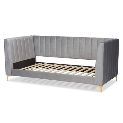 Oksana Velvet Daybed - Baxton Studio 4 Oksana Velvet Daybed - Baxton Studio - Image 2