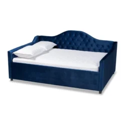 Perry Velvet Daybed - Baxton Studio -Baxton Studio GUEST abaebbc7 9f5c 43a9 8ab9 0081bec2f357