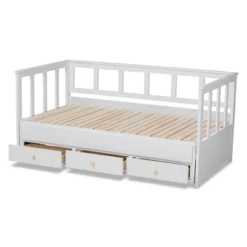 Twin To King Kendra Expandable Daybed With Storage Drawers White - Baxton Studio 19 Twin To King Kendra Expandable Daybed With Storage Drawers White - Baxton Studio -Baxton Studio GUEST abcc837f a3bb 4f09 a8ff 7158ef8938ad
