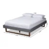 Liliya Walnut Finished Wood Platform Bed Frame - Baxton Studio -Baxton Studio GUEST ac4836b4 c6bb 4462 a72d 15d8493d13ea