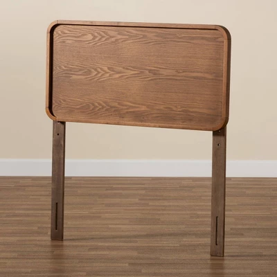 Twin Mailene Wood Headboard Walnut - Baxton Studio 5 Twin Mailene Wood Headboard Walnut - Baxton Studio - Image 3