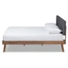 Devan Fabric Upholstered Walnut Finished Platform Bed - Baxton Studio -Baxton Studio GUEST adfd2d74 3281 4bd9 98c5 0c2e4be3210c
