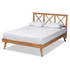 Galvin Wood Platform Bed Brown - Baxton Studio -Baxton Studio GUEST ae1a06b7 2277 45a2 a8ca 0cdfa6d14408