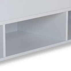 Elise Wood Storage Platform Bed White - Baxton Studio -Baxton Studio GUEST ae46d891 42ba 45df 8400 3a5de3963446