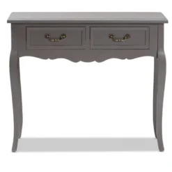 Capucine Finished Wood 2 Drawer Console Table Gray - Baxton Studio -Baxton Studio GUEST ae61fb4e cbb0 48fa bb94 98d4a8258be2