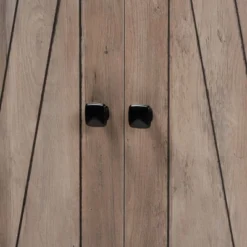 75.4" Derek Wood 2 Door Bookcase Oak - Baxton Studio -Baxton Studio GUEST ae882759 5cf7 4a6b b031 90007b539aa2