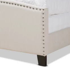 Morgan Fabric Upholstered Panel Bed - Baxton Studio -Baxton Studio GUEST af44d488 b120 42e1 998c 81eefb4c4094