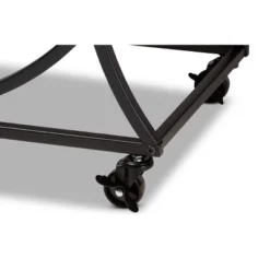 Dania Antique Vintage Industrial Metal And Wood Mobile Wine Bar Cart Black/Walnut - Baxton Studio 13 Dania Antique Vintage Industrial Metal And Wood Mobile Wine Bar Cart Black/Walnut - Baxton Studio -Baxton Studio GUEST b0d74159 3eae 43eb 88d0 ad8a60ed470f