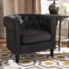 Bisset Chesterfield Chair Gray - Baxton Studio -Baxton Studio GUEST b0f18624 6081 4289 8b1b 6f231c19e45f