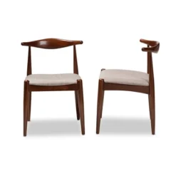 Set Of 2 Aeron Wood Dining Chair Walnut - Baxton Studio -Baxton Studio GUEST b14aa7a0 cbef 4c2f a71a 4abd6d7a37f2