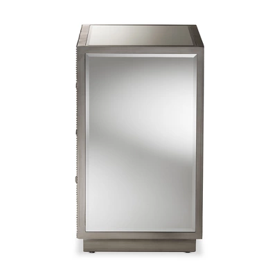 Edeline Hollywood Regency Glamour Style Mirrored 3 Drawer Chest Baxton Studio 5 Edeline Hollywood Regency Glamour Style Mirrored 3 Drawer Chest Baxton Studio - Image 3