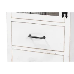 Faron Finished Wood 2 Drawer Storage Cabinet White/Oak Brown - Baxton Studio -Baxton Studio GUEST b573f9d3 751e 475c 86cb c278a0c89b52