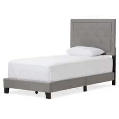Paris Modern And Contemporary Linen Upholstered Tufting Platform Bed - Twin - Baxton Studio 13 Paris Modern And Contemporary Linen Upholstered Tufting Platform Bed - Twin - Baxton Studio -Baxton Studio GUEST b5a7926e 416a 4f3f 8fae bcd2333f609a