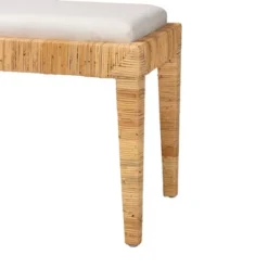 Sofia Rattan And Mahogany Wood Bench White/Natural Brown - Baxton Studio 11 Sofia Rattan And Mahogany Wood Bench White/Natural Brown - Baxton Studio -Baxton Studio GUEST b6c597af 41a7 40d7 8f43 1de34b02bede