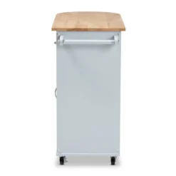 Donnie Wood Kitchen Storage Cart Light Gray/Natural - Baxton Studio 18 Donnie Wood Kitchen Storage Cart Light Gray/Natural - Baxton Studio -Baxton Studio GUEST b71bd80b 3786 43f0 a874 5bab5ad7c979