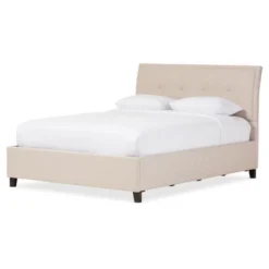 Queen Lea Modern And Contemporary Mix - Linen Storage Platform Bed - Baxton Studio -Baxton Studio GUEST b74c3974 d246 4f68 94cb a2a93a1c514e