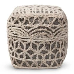 Avery Handwoven Cotton Pouf Ottoman Beige/Brown - Baxton Studio 11 Avery Handwoven Cotton Pouf Ottoman Beige/Brown - Baxton Studio -Baxton Studio GUEST b75eb0ca 1bd4 45fc aa10 b17092f79eb6