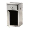 Serge Metal 1 Door Accent Storage Cabinet Silver - Baxton Studio 1 Serge Metal 1 Door Accent Storage Cabinet Silver - Baxton Studio -Baxton Studio GUEST b923dbdc f320 4243 ac8f fc2c89fdda15